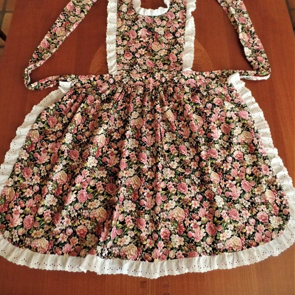 EUC- CUSTOM MADE, VINTAGE LOOK HOSTESS APRON - Picture 2 of 7
